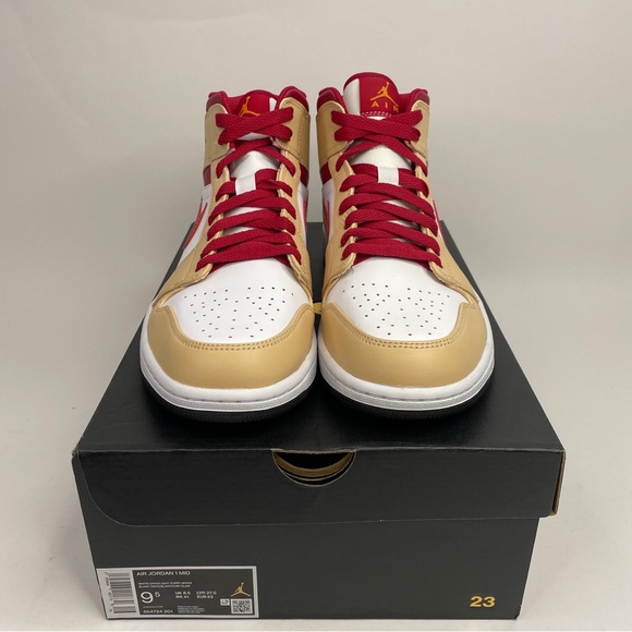 Nike Air Jordan 1 Retro Mid “Cardinal” 2023 - Picture 2 of 4